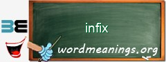 WordMeaning blackboard for infix